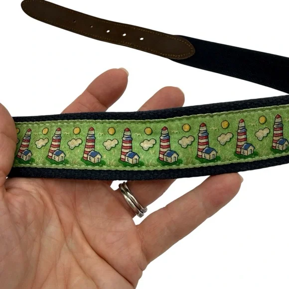 Vineyard Vines Lighthouse Belt 38 Green - Picture 8 of 15